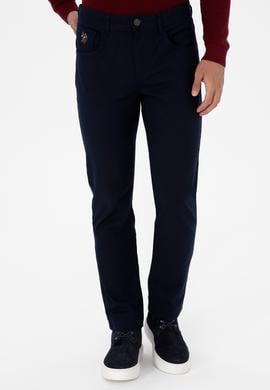Erkek Lacivert Regular Fit Kanvas / Chino Pantolon - 50311612137