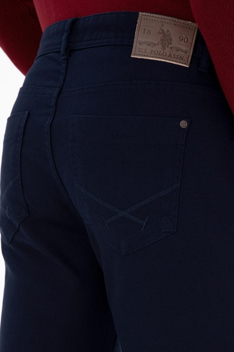 Erkek Lacivert Regular Fit Kanvas / Chino Pantolon - 50311612137