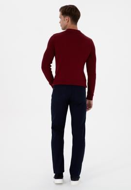 Erkek Lacivert Regular Fit Kanvas / Chino Pantolon - 50311612137