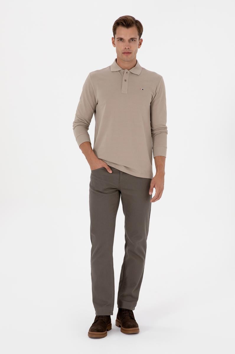 Erkek Vizon Kanvas / Chino Pantolon