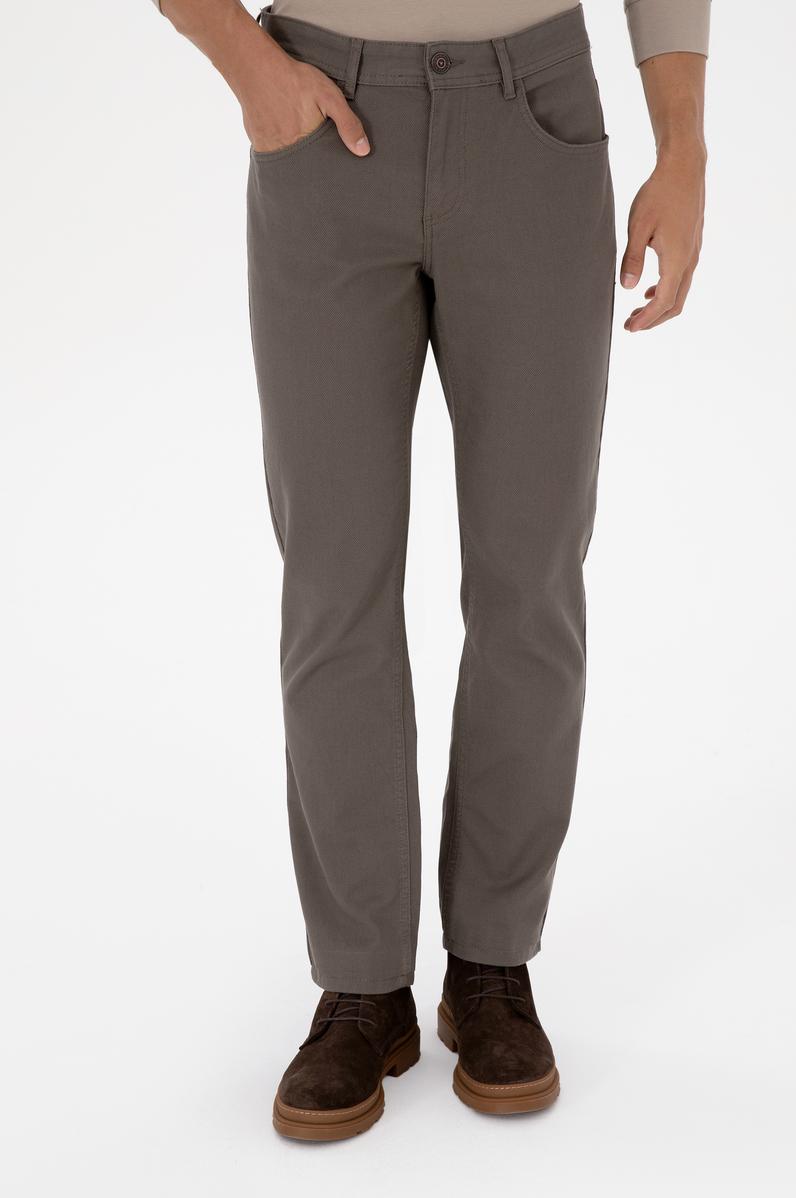 Erkek Vizon Kanvas / Chino Pantolon
