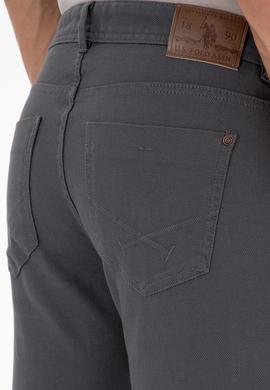 Erkek Gri Slim Fit Kanvas / Chino Pantolon - 50310340556