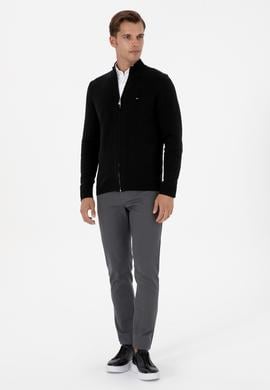 Erkek Gri Slim Fit Kanvas / Chino Pantolon - 50310340556