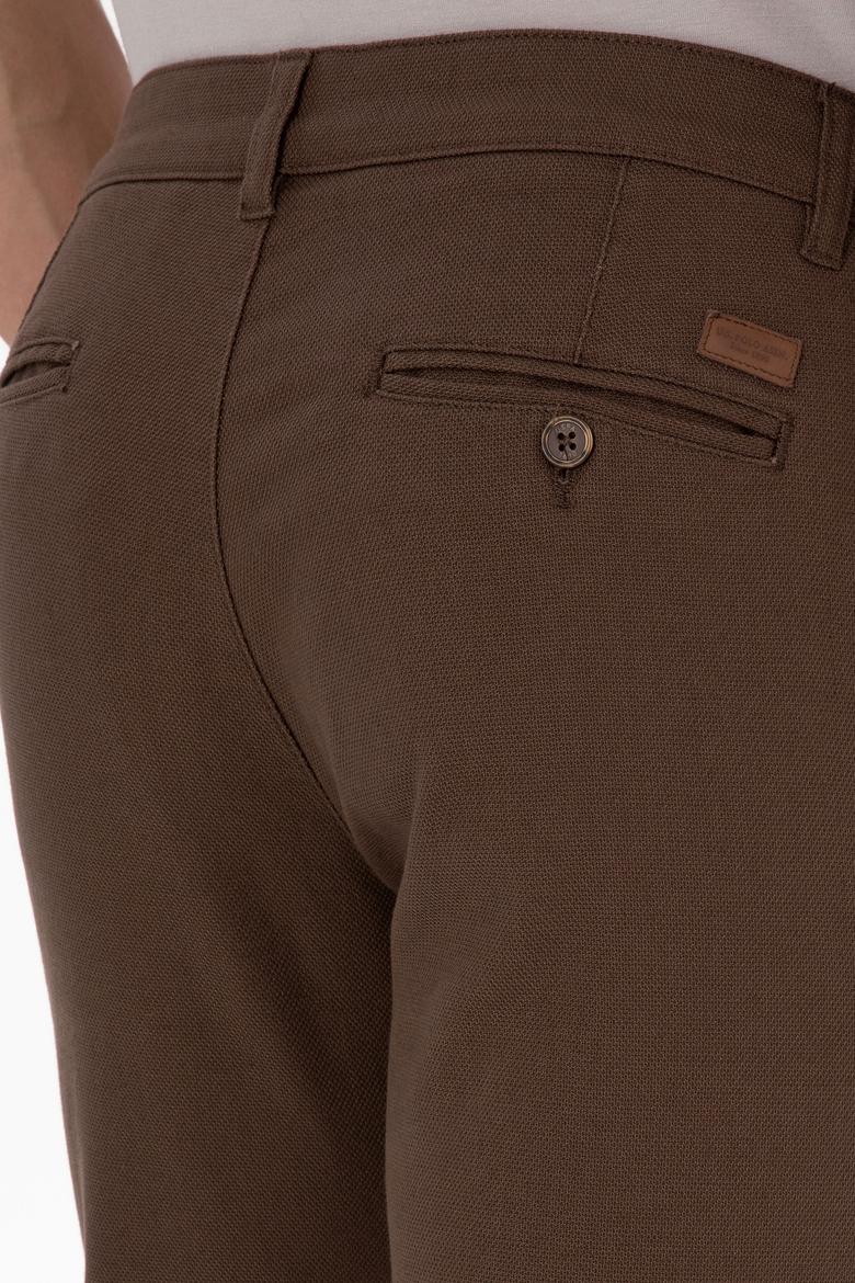 Erkek Kahverengi Slim Fit Kanvas / Chino Pantolon - 50311606388
