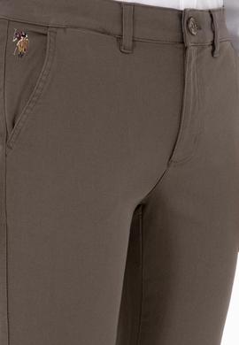 Erkek Vizon Slim Fit Kanvas / Chino Pantolon - 50311606565