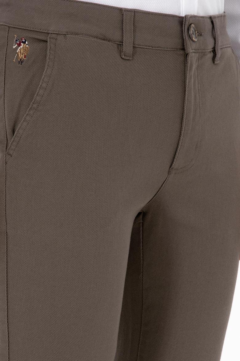 Erkek Vizon Slim Fit Kanvas / Chino Pantolon - 50311606565