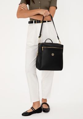 Kadın Siyah Çift Askılı Sırt Çantası - 50319179002