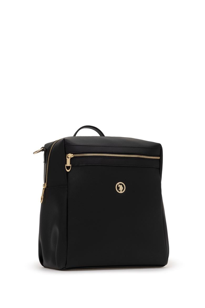 Kadın Siyah Çift Askılı Sırt Çantası - 50319179002