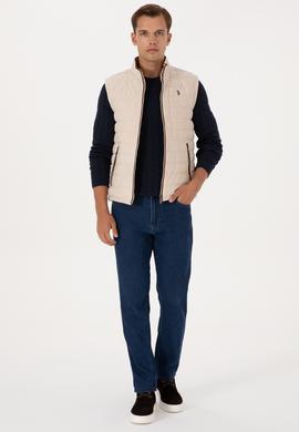 Erkek Antrasit Deri Yelek - 50317323028