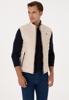 Erkek Antrasit Deri Yelek - 50317323028