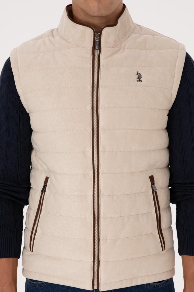 Erkek Antrasit Deri Yelek - 50317323028