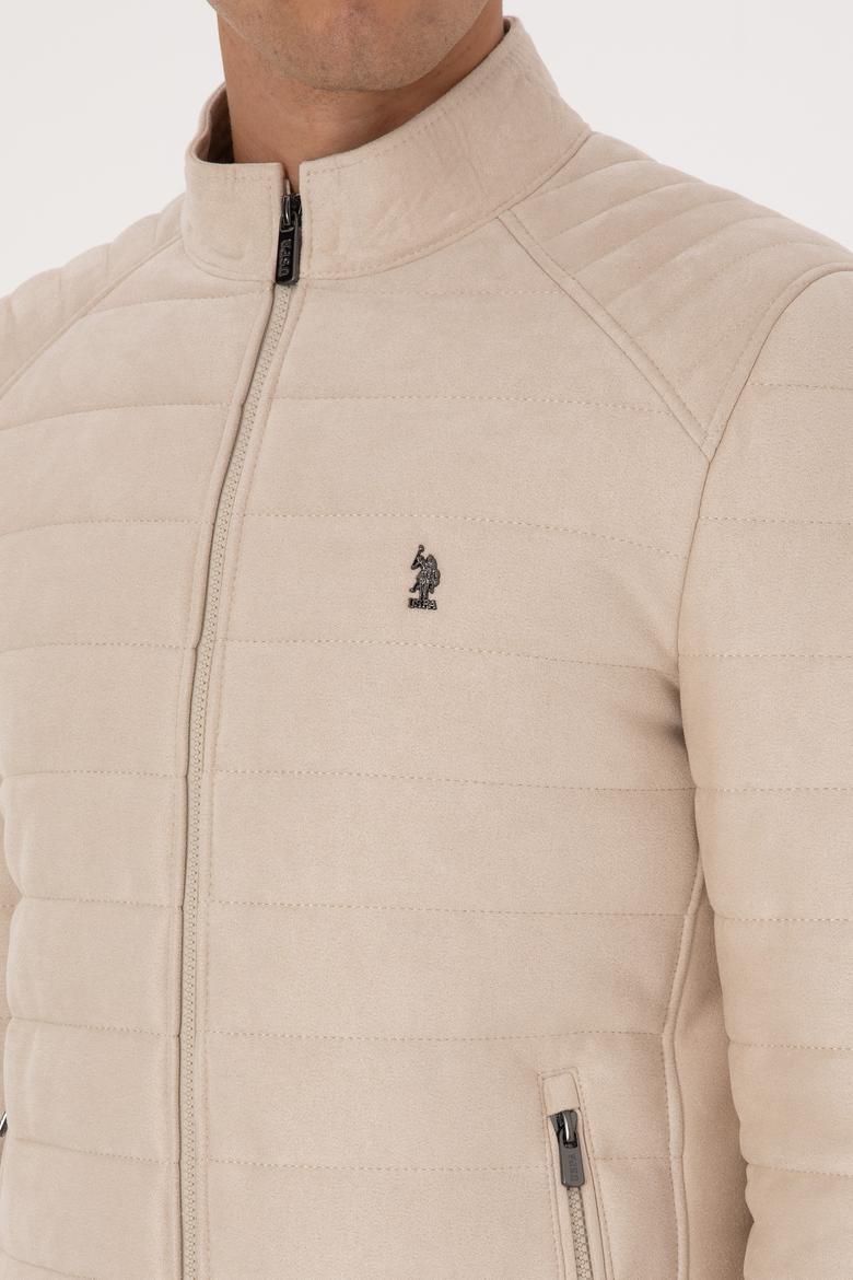 Erkek Bej Deri Ceket - 50317296029