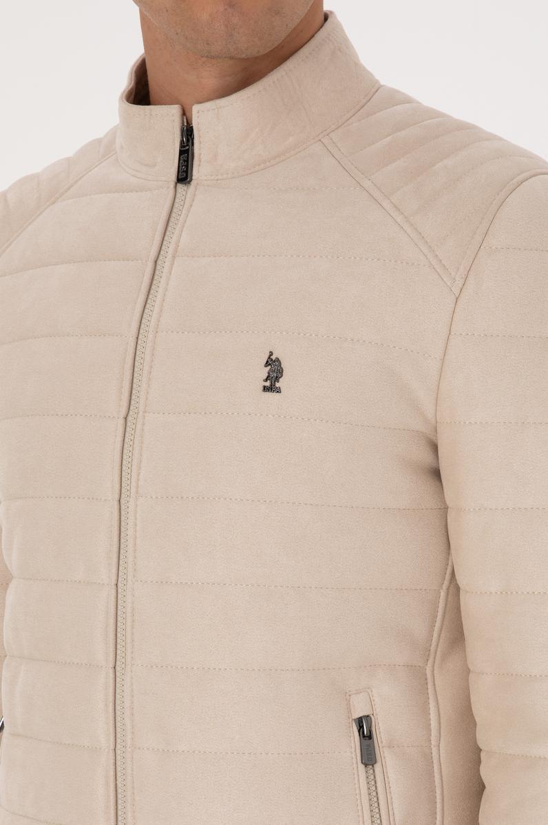 Erkek Bej Deri Ceket