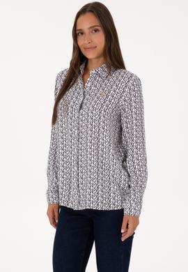 Kadın Beyaz Uzun Kollu Gömlek - 50316415019