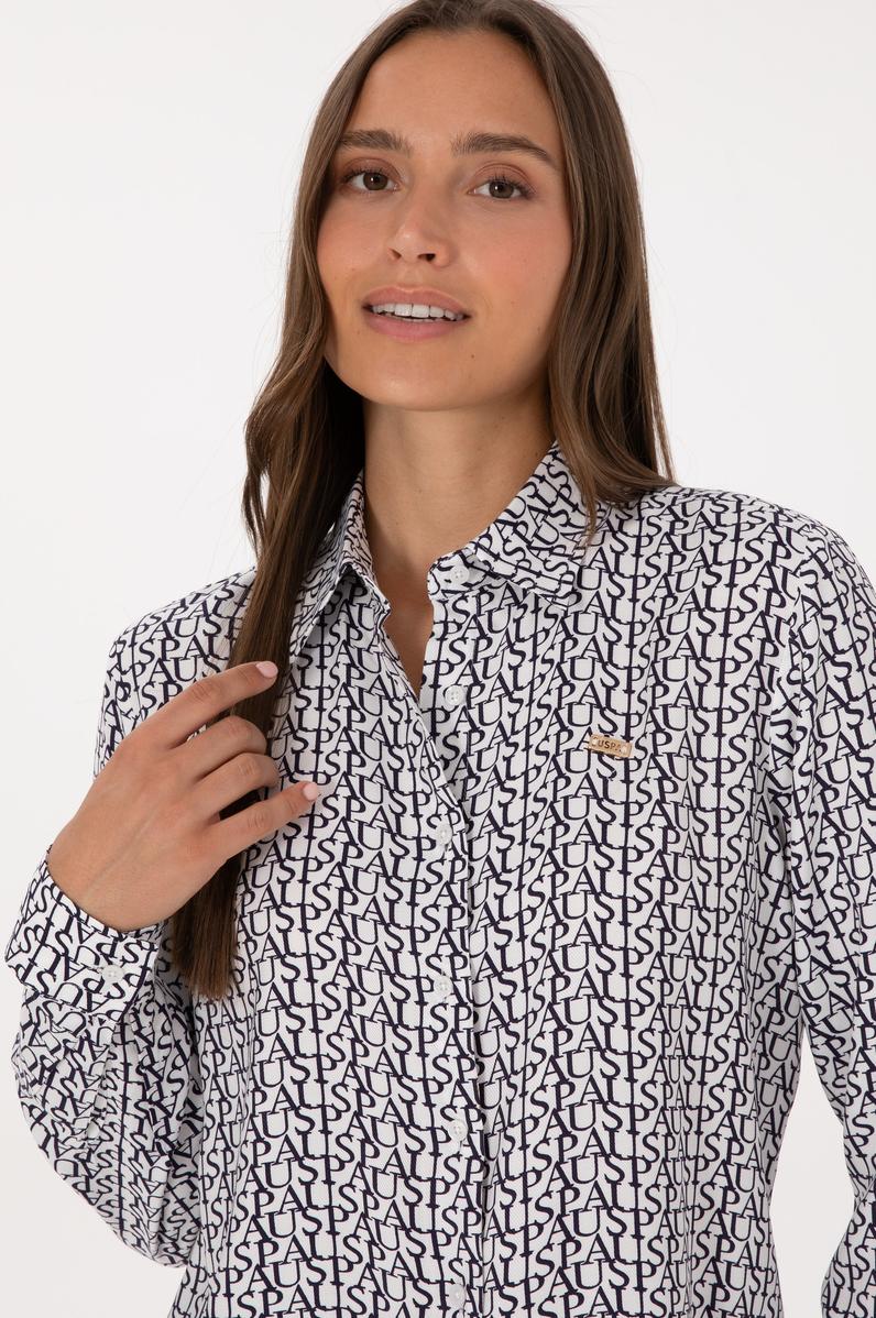 Kadın Beyaz Uzun Kollu Gömlek