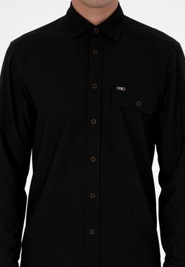 Erkek Siyah Uzun Kollu Gömlek - 50316655009