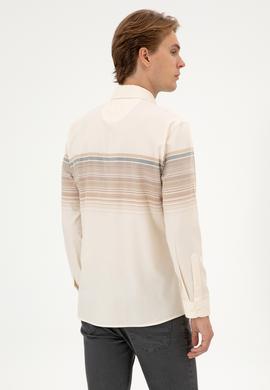 Erkek Camel Uzun Kollu Gömlek - 50316787017