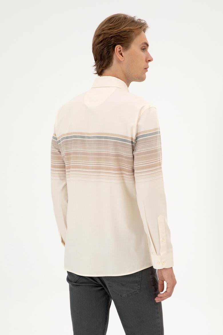 Erkek Camel Uzun Kollu Gömlek - 50316787017