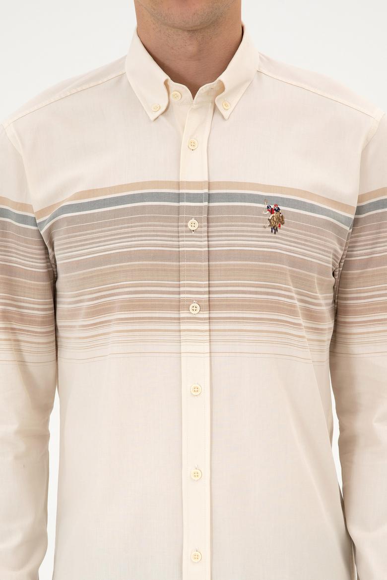 Erkek Camel Uzun Kollu Gömlek - 50316787017