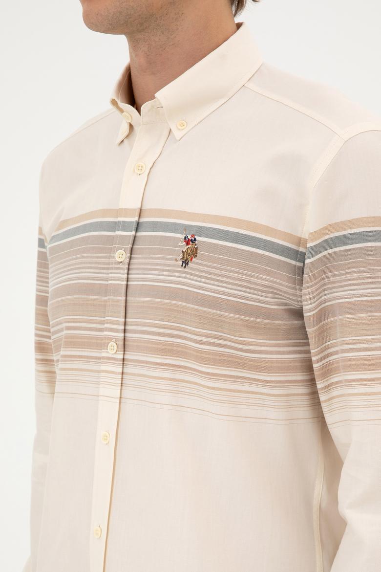 Erkek Camel Uzun Kollu Gömlek - 50316787017