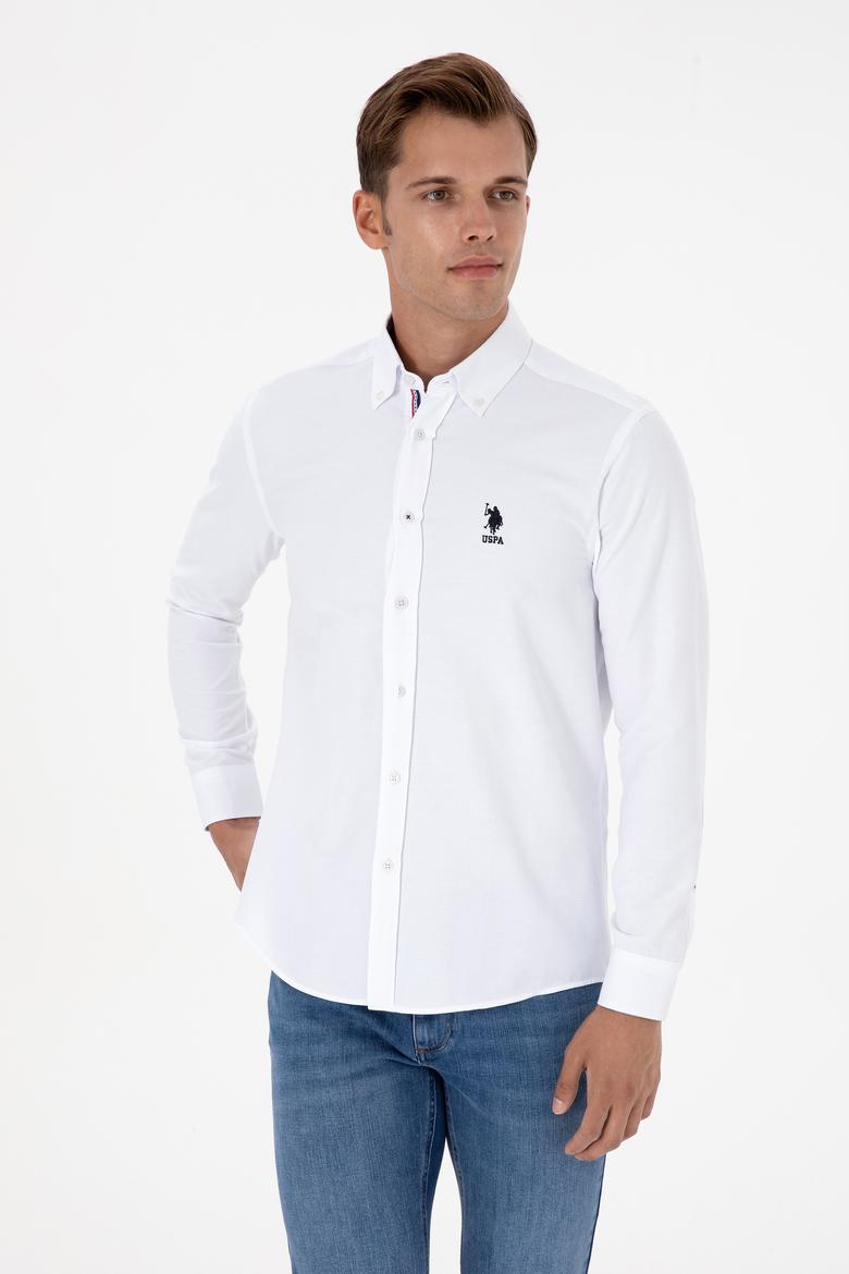 Erkek Beyaz Uzun Kollu Gömlek - 50317249026