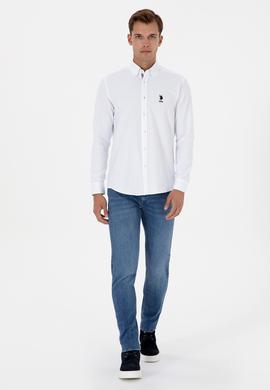 Erkek Beyaz Uzun Kollu Gömlek - 50317249026