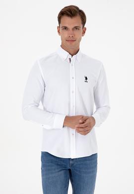 Erkek Beyaz Uzun Kollu Gömlek - 50317249026