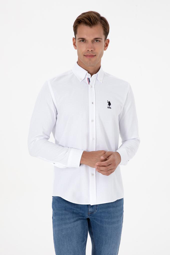 Erkek Beyaz Uzun Kollu Gömlek