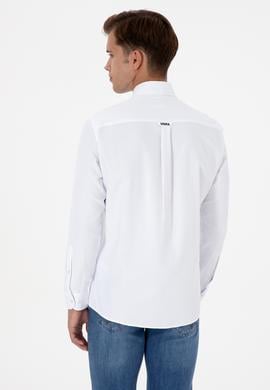 Erkek Beyaz Uzun Kollu Gömlek - 50317249026