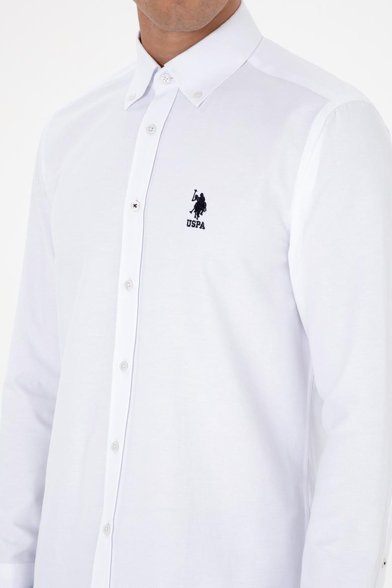 Erkek Beyaz Uzun Kollu Gömlek - 50317249026