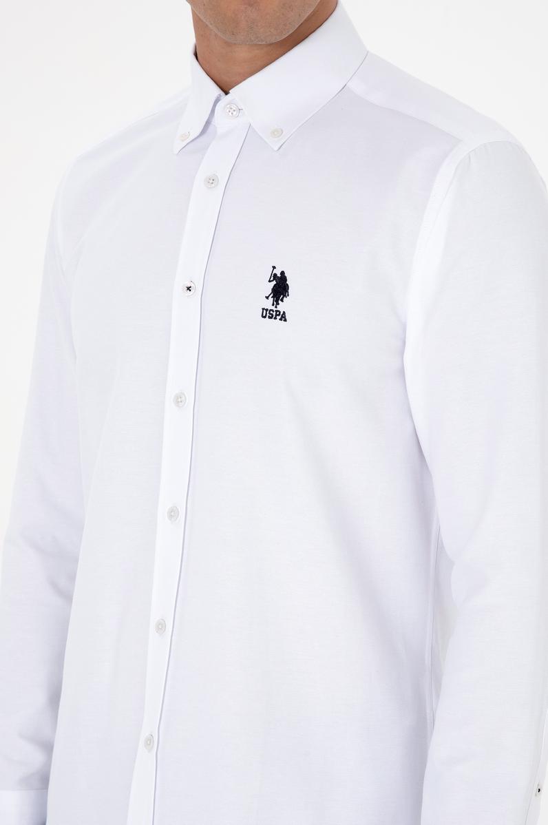 Erkek Beyaz Uzun Kollu Gömlek