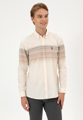 Erkek Camel Uzun Kollu Gömlek - 50316787017