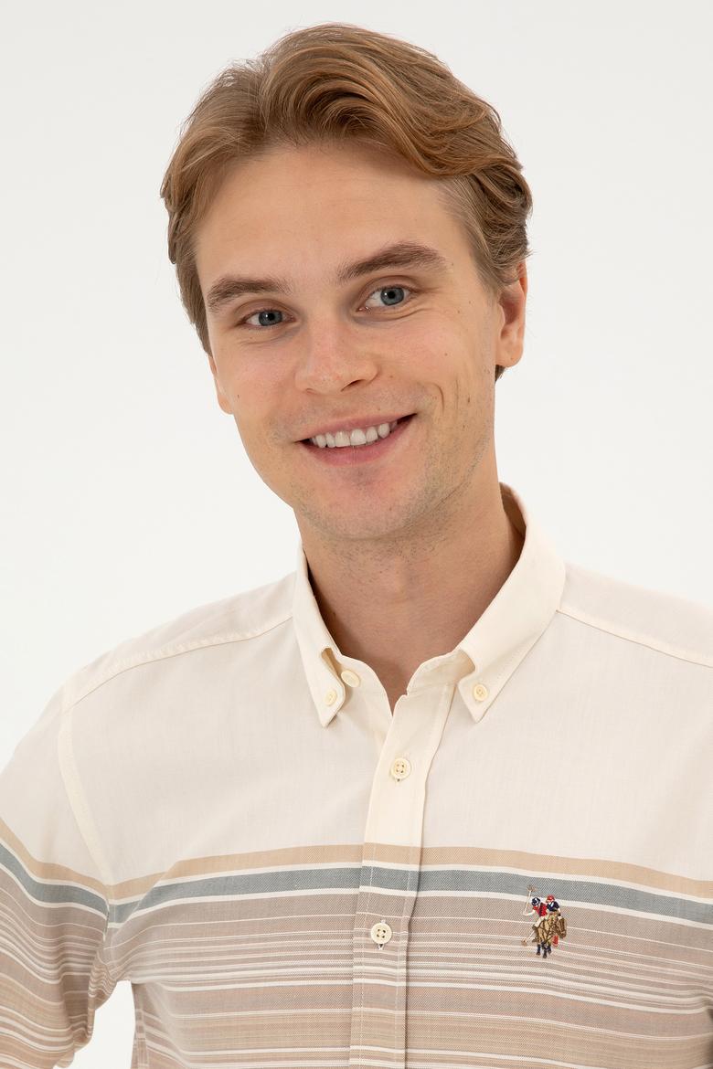 Erkek Camel Uzun Kollu Gömlek - 50316787017