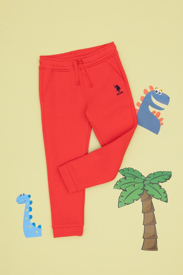 Kız Çocuk Kırmızı Şardonlu Jogger Eşofman Altı - 50316914016