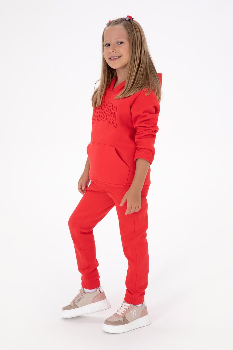 Kız Çocuk Kırmızı Şardonlu Jogger Eşofman Altı - 50316914016