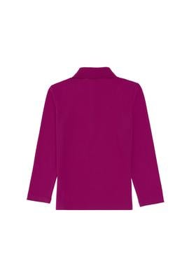 Kız Çocuk Fuşya Polo Yaka Basic Sweatshirt - 50316836015