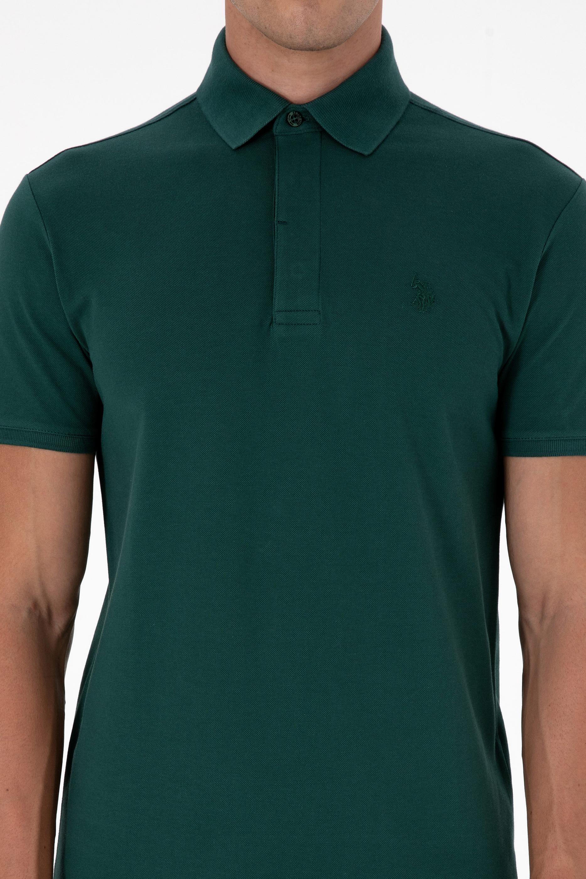 Erkek Koyu Yeşil Basic Tişört