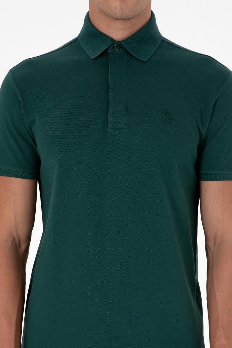 Erkek Koyu Yeşil Basic Tişört - 50306015128