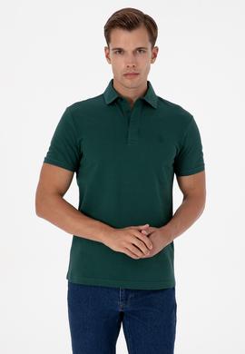 Erkek Koyu Yeşil Basic Tişört - 50306015128