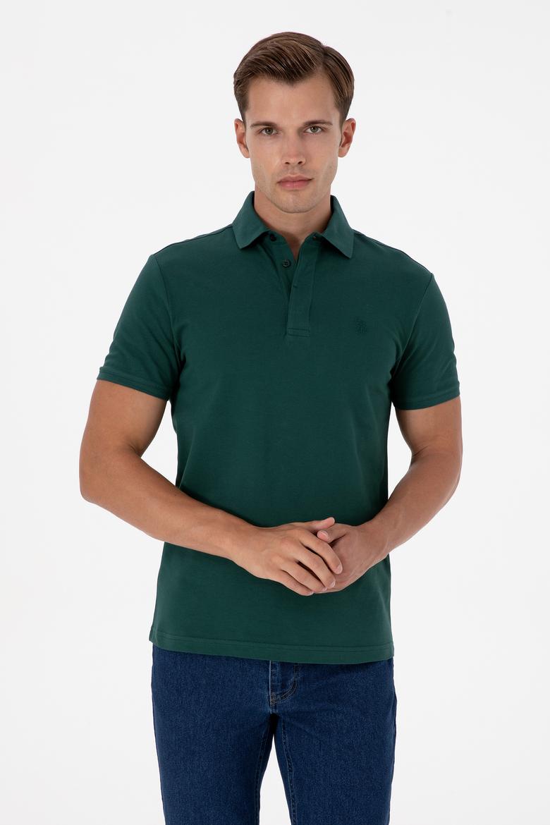 Erkek Koyu Yeşil Basic Tişört