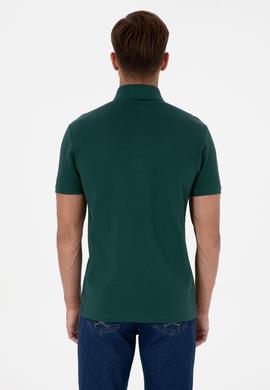 Erkek Koyu Yeşil Basic Tişört - 50306015128