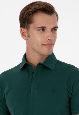 Erkek Koyu Yeşil Basic Tişört - 50306015128