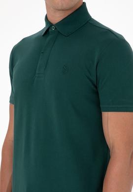 Erkek Koyu Yeşil Basic Tişört - 50306015128