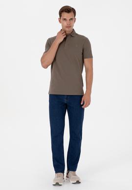 Erkek Vizon Basic Tişört - 50306015067