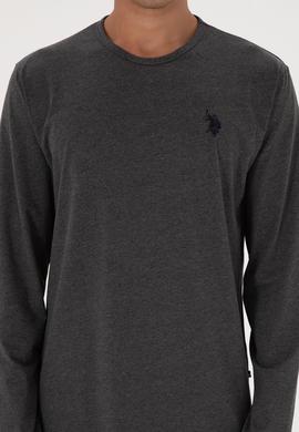 Erkek Antrasit Melanj Pijama Takımı - 50318609005