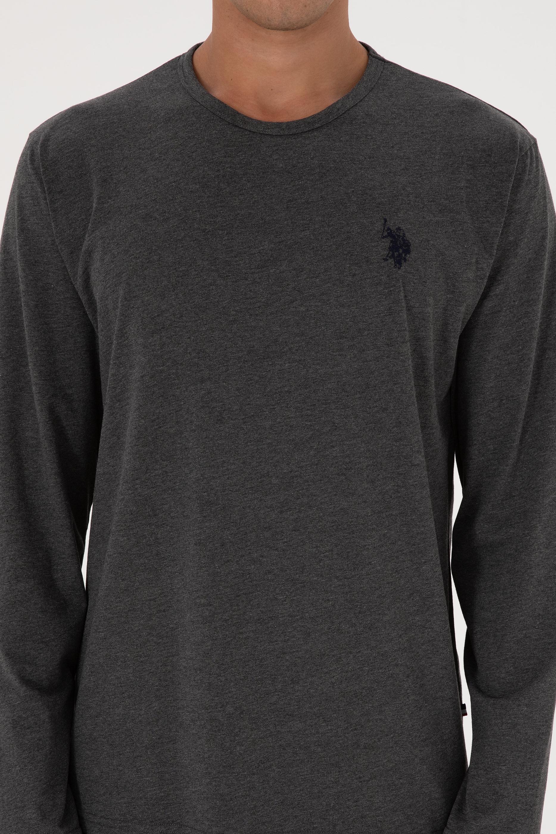 Erkek Antrasit Melanj Pijama Takımı