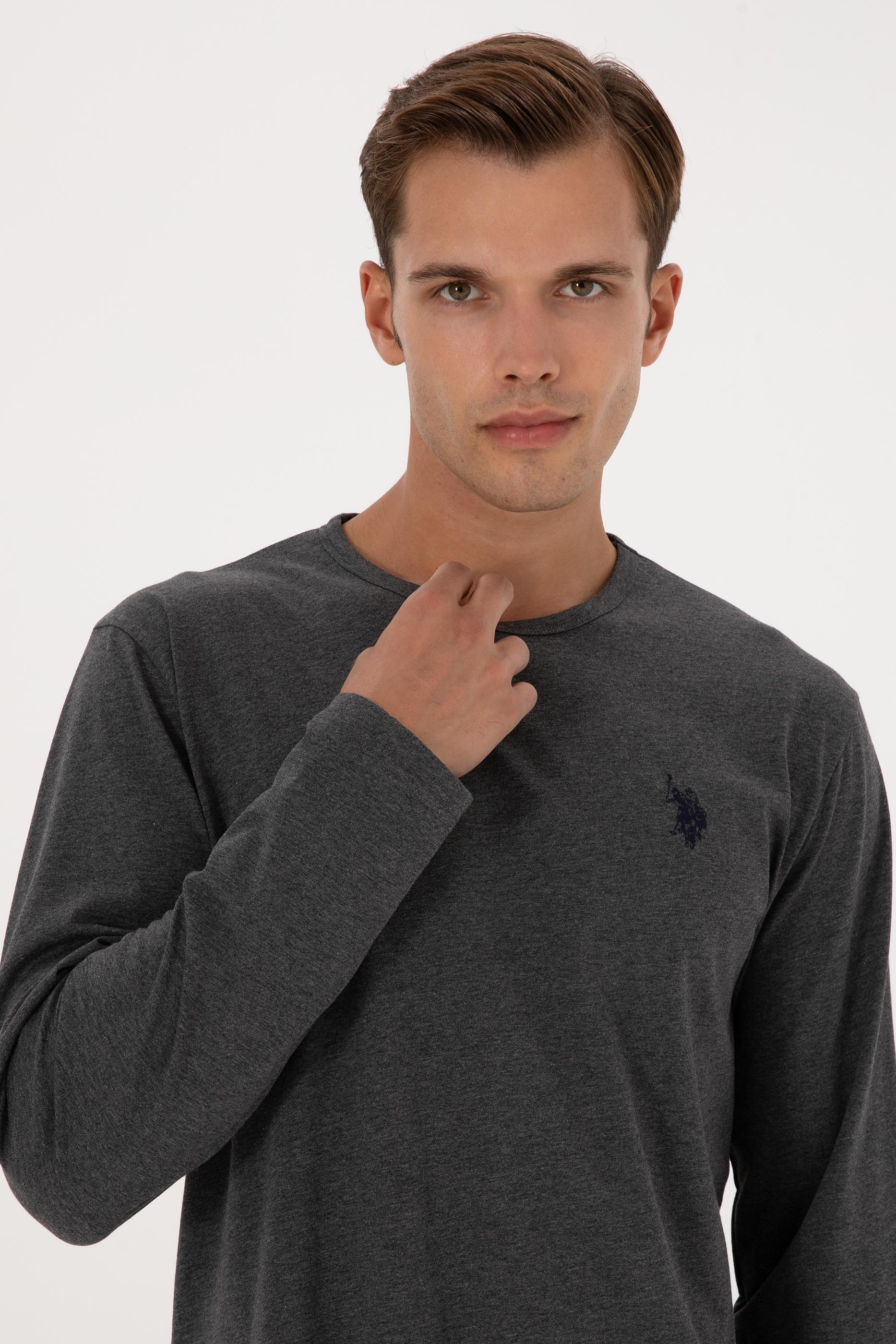 Erkek Antrasit Melanj Pijama Takımı