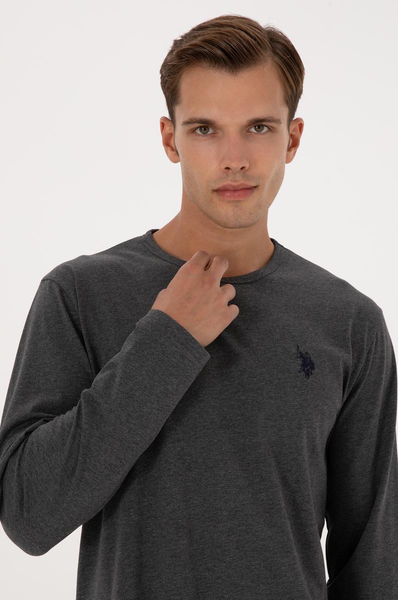 Erkek Antrasit Melanj Pijama Takımı