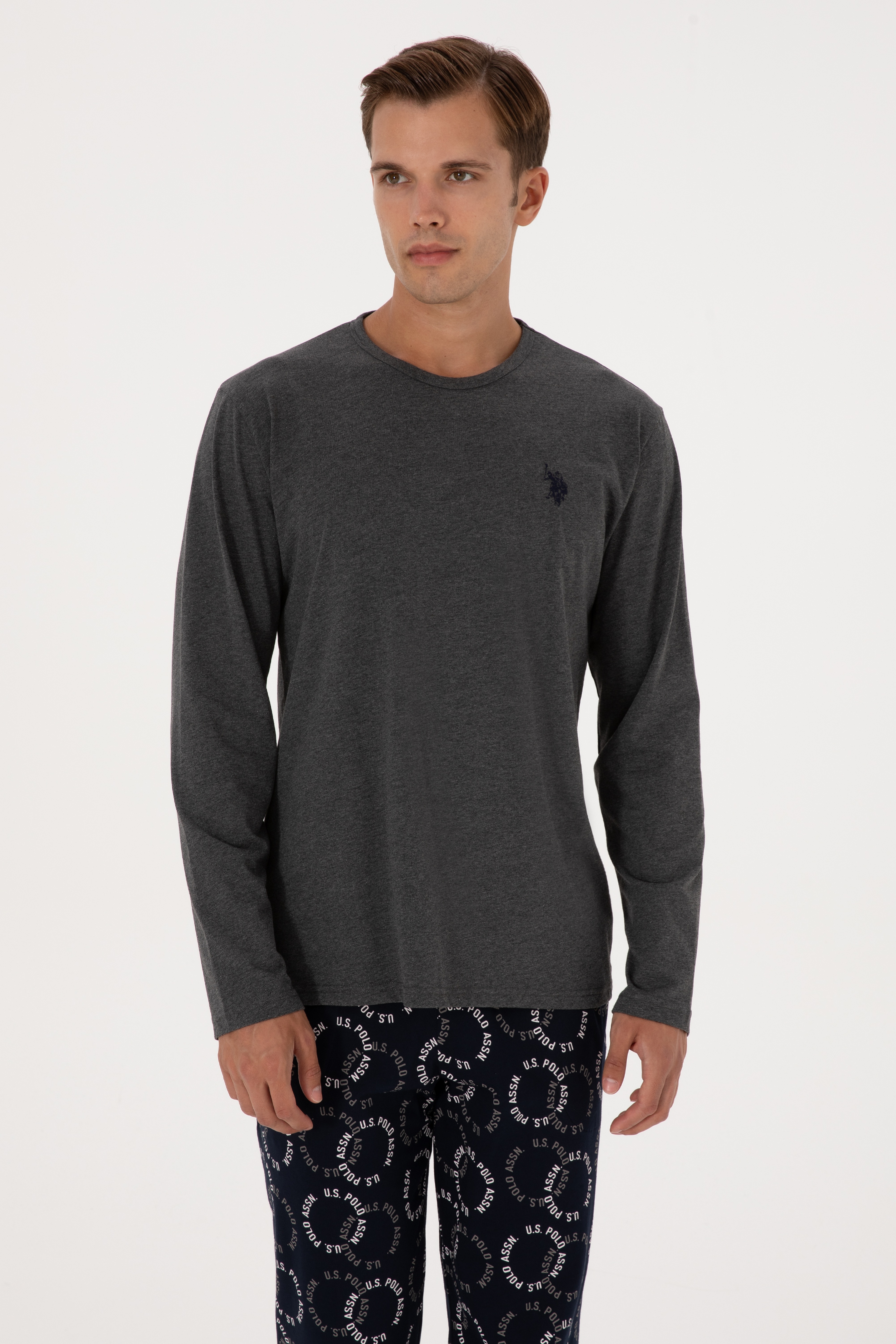 Erkek Antrasit Melanj Pijama Takımı - Image 3