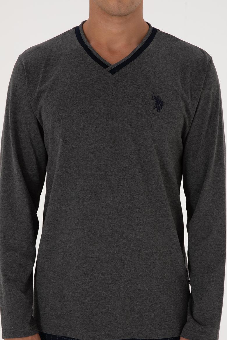 Erkek Antrasit Melanj Pijama Takımı - 50318616003